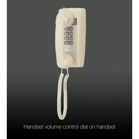 Cortelco - ITT-2554-V-AS Corded Mini Wall Phone - Ash