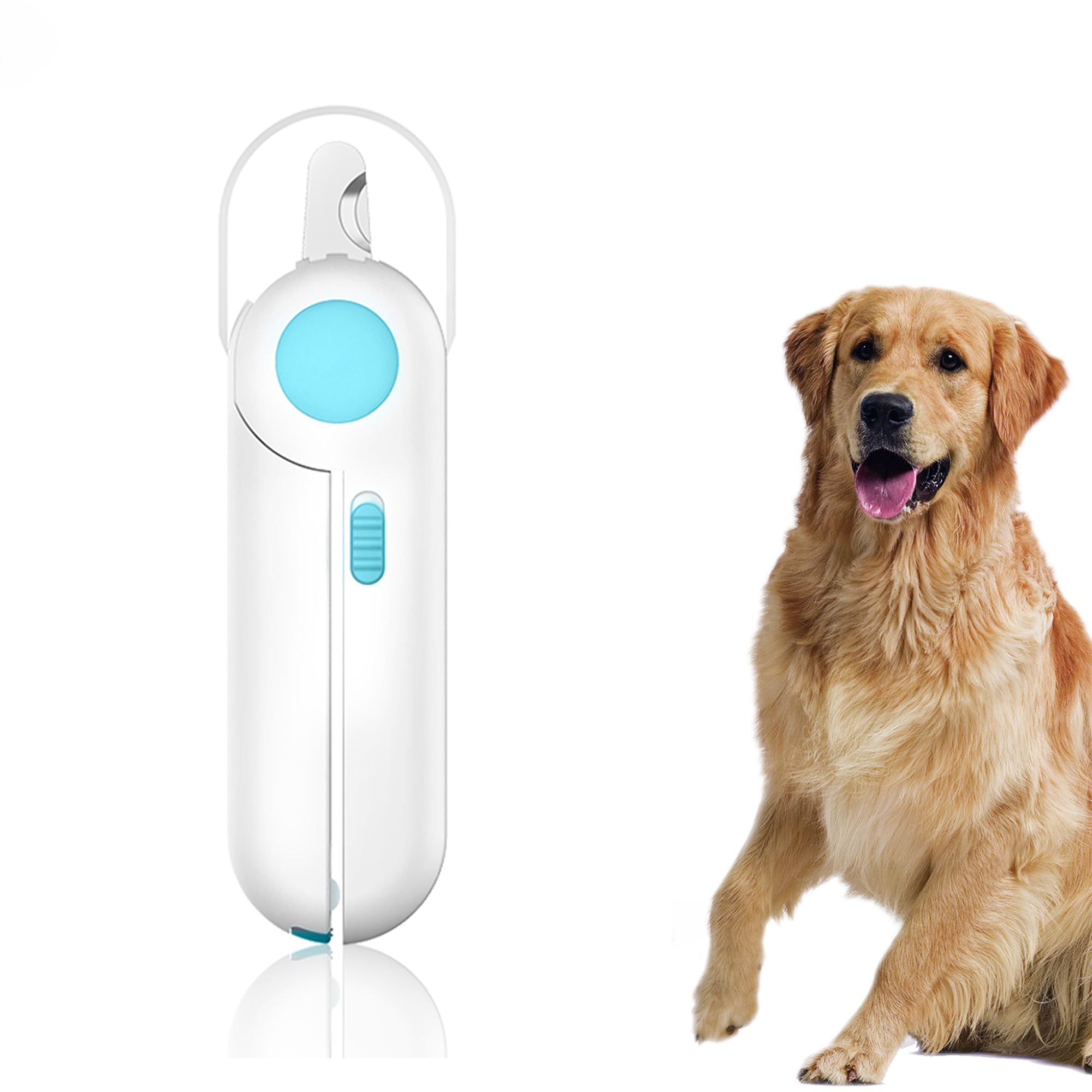 Cat Dog Nail Clippers, Pet Trimmer with Quick Sensor LED Lights