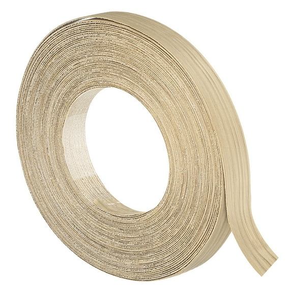 Uxcell 3/4 Inch x 49ft Wood Veneer Edge Banding, Flexible White Oak Edging Strips for Furniture Restoration