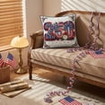 thumbnail image 4 of Pillow Cover 18X18 250 Year American Anniversary Flag Blue Living Room Decor Bedroom Home Wall Accents, 4 of 5