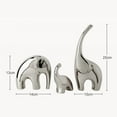thumbnail image 4 of CoudarTitie Aesthetic Ceramic Sculpture Yarn Ball Ornament and Family Elephants Figurines for Living Room Entrance Countertop Shelf Bookself TV Stand Decor, 4 of 8