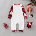 thumbnail image 3 of Matching Family Christmas Pajamas Set Christmas Pjs for family Set Red Plaid Top and Long Pants Sleepwear Sets, 3 of 8