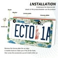 thumbnail image 5 of 2-Pack Aluminum License Plate Frame with 2 Holes for GM License Plate Cover with Free Screws Blue Hydrangea Pattern, 5 of 8