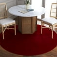 thumbnail image 2 of SAFAVIEH Loft Kalya Solid Machine Washable Area Rug, Red, 4' x 4' Round, 2 of 11