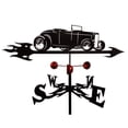 thumbnail image 2 of Veleta de coche clásica silueta de metal productos europeos de América del Norte veleta de acero inoxidable, 2 of 6