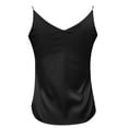 thumbnail image 5 of Women's V Neck Sleeveless Satin Tank Top Camisole Women Large Athletic Tops Set 2xl Tops Women Top Women Athletic Set Womens Swim Tops 1x Tops for Women And Top Apricot Tops for Women Workout Tops for, 5 of 5