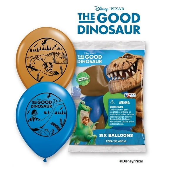 Party Supplies - Pioneer Latex Balloons 6 ct 12" Disney the Good Dinosaur 23072