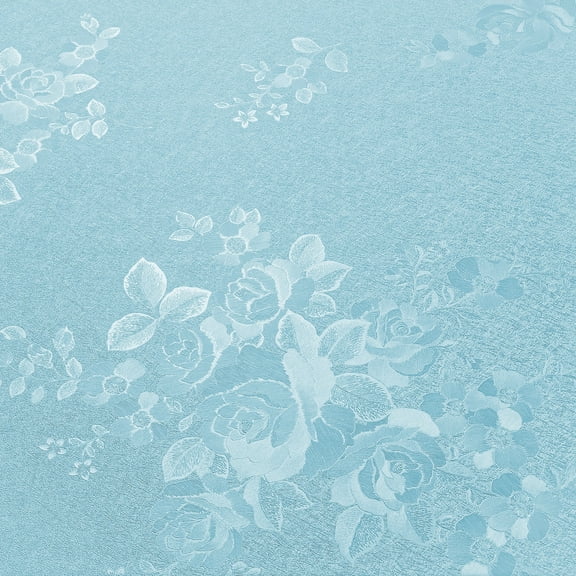 VEELIKE Blue Contact Paper for Countertops Waterproof Blue Flower Wallpaper Peel and Stick Textured Wallpaper for Kitchen 15.7''x118'' Removable Self Adhesive Vinyl Roll for Cabinets Bathroom