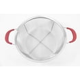 thumbnail image 4 of Cook Pro 3 Piece Reinforced Stainless Steel Mesh Colanders with Red Handles, 4 of 5