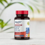 Equate Extra Strength Krill Oil Dietary Supplement, 500 mg, 45 Count, Compare to MegaRed® Extra Strength
