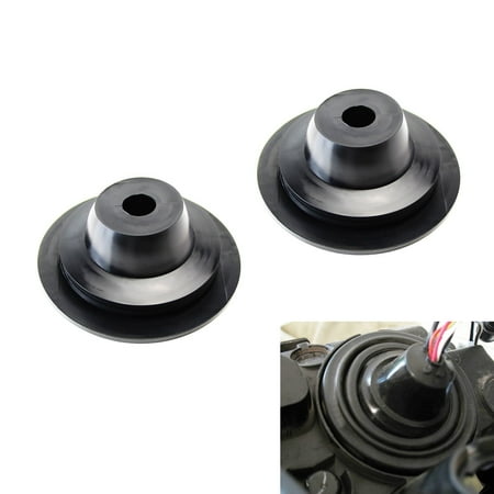 iJDMTOY (2) Universal Rubber Housing Seal Caps For Headlight Install HID Conversion Kit, Aftermarket Headlamp or
