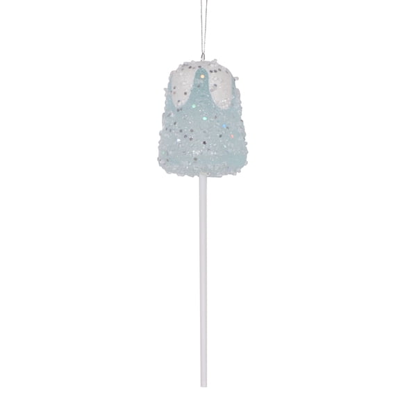 Vickerman 10" Blue Gumdrop Lollipop Ornament, 3 per bag.