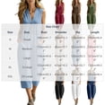 thumbnail image 3 of Guluxicc Womens Linen Jumpsuit Sleeveless Casual Wide Legs Rompers Baggy Button Down V Neck Summer Overalls with Pockets, 3 of 6