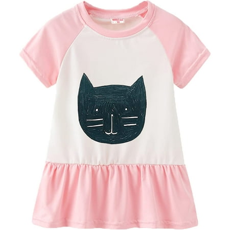 

QIANFENGXI Midi Dresses for Girls Beach Dresses for Girls Thanksgiving Dress Girls Sweatshirt Dress Flowy Dress