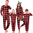 thumbnail image 1 of Pijamas de Navidad Family Pjs Conjuntos a juego Conjunto de ropa de dormir de manga larga a cuadros para niños y parejas Xemadio CJWUS-5924, 1 of 4