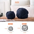 thumbnail image 2 of Knot Pillow Ball Plush - Decorative Throw Pillows for Bed Stress Relief, Round Knot Cushion for Sofa Decor Pet Toy, Navy 8 inch, 2 of 10