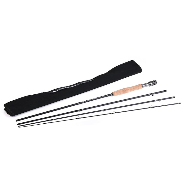 LEO FISHING 9' Fly Fishing Rod and Reel Combo with Carry Bag 20 Flies  Complete Starter Package Fly Fishing Kit