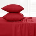 thumbnail image 5 of Lux Decor Collection King Bed Sheets - 16 Inch Deep Pocket 6 Piece Microfiber Bedding Sheets & Pillowcase Sets - Burgundy, 5 of 8