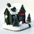 thumbnail image 3 of Dalrosia Light Up Christmas Village Town Scene Desktop Gift Christmas Decorations Figurines Buildings Landscape Decor Gifts,5in, 3 of 4