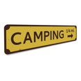thumbnail image 3 of Camping Mileage Novelty Decor, Metal Wall Sign - 4x18 Inches, 3 of 4