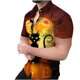 thumbnail image 1 of Tops Para Hombre Casual Cuello en V Manga Corta Festival Estampado Estampado Blusa Camisa Estampada Odeerbi ODB181681, 1 of 7