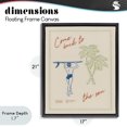 thumbnail image 4 of Stupell Industries Contemporary Come Back To The Sea Black Floating Frame Canvas Art, 17 x 21, by The Prints Vibe, 4 of 8