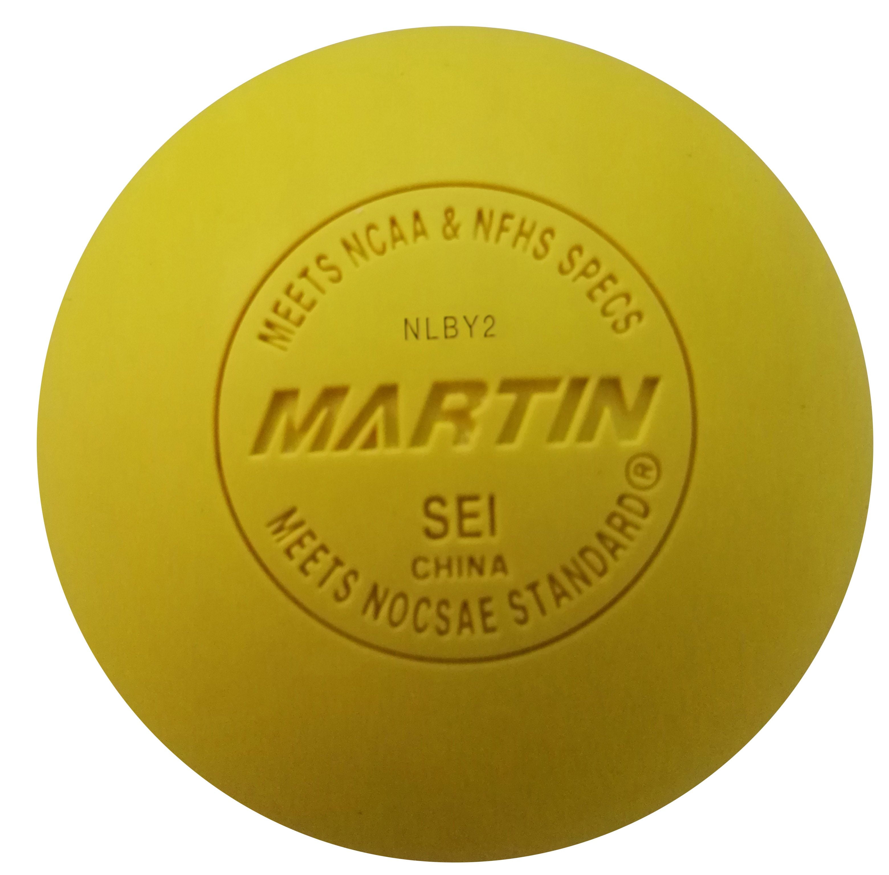 LACROSSE BALLSYELLOW NOCSAE APPROVED
