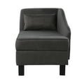 Southern Enterprises Aberdene Storage Chaise Lounge, Gray