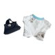 thumbnail image 3 of Ropa de muñeca de peluche perfecl de 15cm con bolso y pijamas azul, 3 of 7