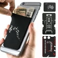 thumbnail image 1 of Gecko Travel Tech Phone Wallet - Stick On Card Holder Wallet for Cell Phones - Adhesive Card Pocket - MUSIC, 1 of 1