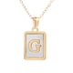 thumbnail image 2 of onlyliua para Interior/Exterior Collar de Acero Inoxidable y Letras para Mujer, Colgante de Titanio Dorado 26 En Inglés, 2 of 4