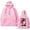 Pink, variant on TIANCHU Kokushibo Anime Double Sided Print Fleece Hoodie - Unisex Oversized Streetwear,S,black