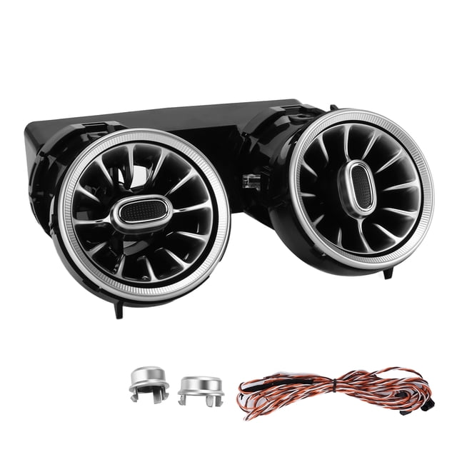 Kit de luz ambiental LED de 3 colores para ventilación trasera de turbina de repuesto para Mercedes-Benz C GLC Class W205 X253 2015-2018