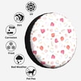 thumbnail image 6 of Kdxio Red coral and scallop seashell for Tire Cover Wheel Protectors Tyre Covers Weatherproof Wheel Covers Universal Fit for Trailer Rv SUV Truck Camper Travel Trailers 14 inch, 6 of 8