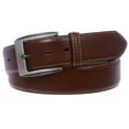 thumbnail image 2 of Men's Feather Edged Italian Leather Casual Belt with Stitch Edge, 2 of 2