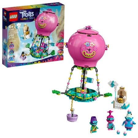 LEGO Trolls World Tour Poppy's Hot Air Balloon Adventure 41252 Building Kit (250 (Best Lego In The World)