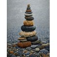 thumbnail image 1 of QISVANSET Stacked Stone Canvas Wall Art Print 15.75x11.81 Inches, 1 of 5