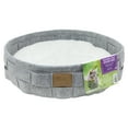 Vibrant Life Round Woven Felt Cat Bed, Washable Cushion, Cat Basket, Small Animal Bed
