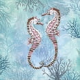 thumbnail image 2 of Great Art Now Marine Love Seahorses by Cora Niele, Framed Wall Art, 13.25W x 13.25H, 2 of 3