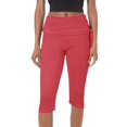 thumbnail image 1 of Ovticza Leggings Capri pour Femmes Pantalons de Gym Yoga Extensibles Décontractés Taille Haute Tenues d'Été Rouges m, 1 of 4