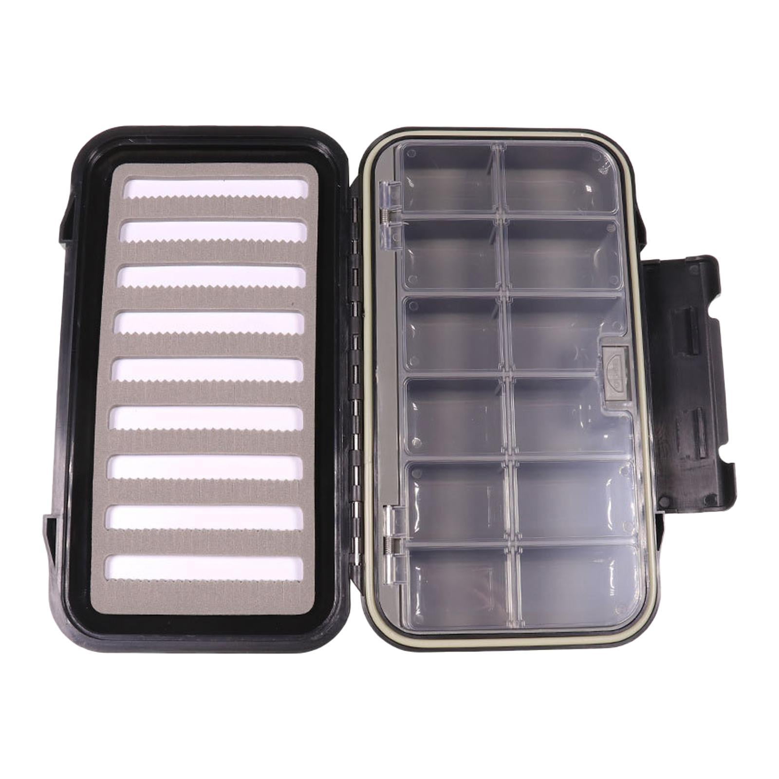figatia Fly Fishing Tackle Box Multiuse with Grids Compartments Lightweight Lure Box