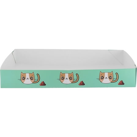 Raindrops Disposable Cat Litter Box Portable Box Leakproof Cat Litter Box Trays With Splash Guard For Cats Kittens Small Pets Animals