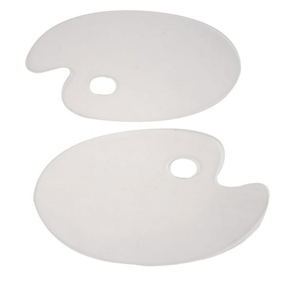 2 Pack Clear Acrylic Paint Palette 10 x 6 Inches Art Palette for DIY Art Craft Painting
