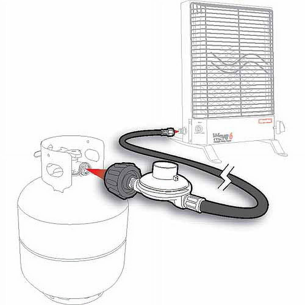 Camco 12-Foot Low Pressure Reg and Hose (57721)