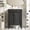 Black, variant on 24" Sturdy Modern Freestanding Vanity Cabinet, Modern Bathroom Cabinet with Storage Shelf, Freestanding Vanity with Ceramic Sink for Bathroom, Black