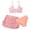 Orange-A, variant on ibiyuan Girls Tankini Swimsuits,3-Piece Bathing Suit Adjustable Straps Girls Tankini Swimsuit Cute Ruffle Girls Swimwear Bikini Swim Tank Top Tropical Floral Girls' Swimwear,13-14 Y