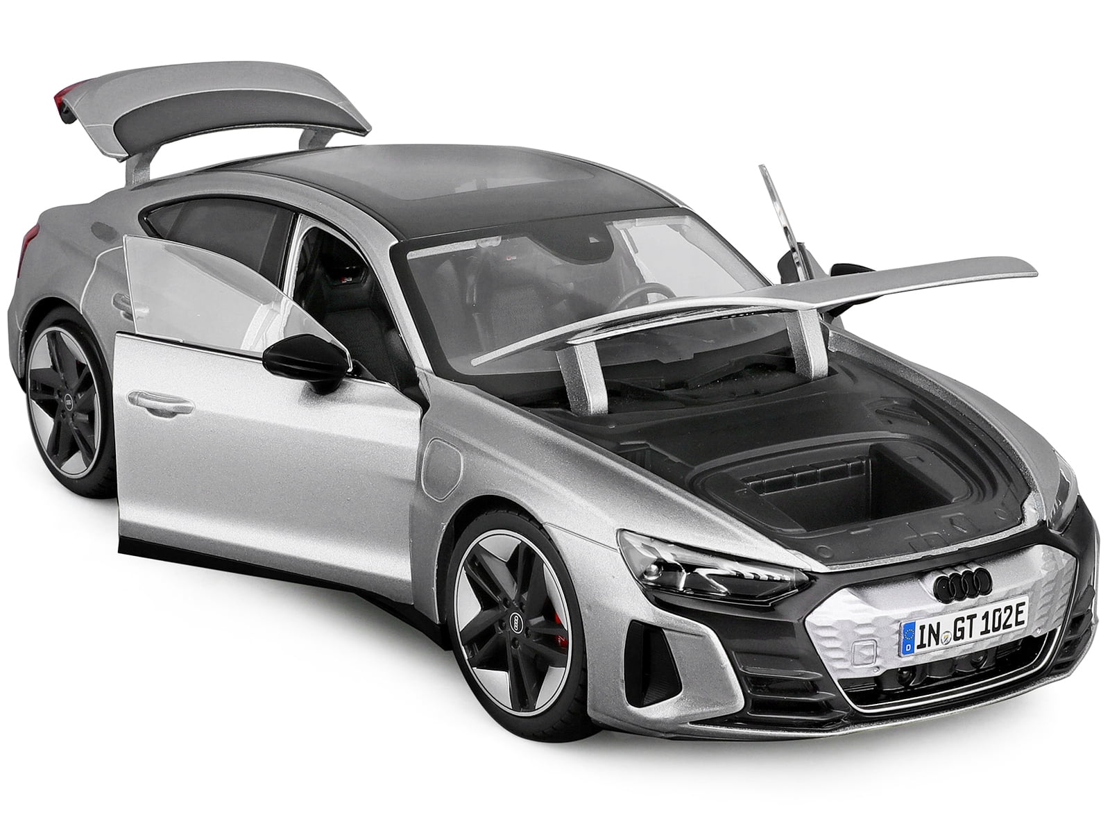 2022 Audi RS e-tron GT Silver Metallic with Sunroof 1/18