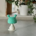 thumbnail image 4 of Nuby Super Soft Silicone Teether with Suction Base, Mushroom Bobblehead, 4 of 10