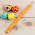 thumbnail image 2 of 24 Blocks Fidget Snake Cube, Mini Snake Ruler Twist Puzzle Toys For Kids Party Favors Supplies, Fidget Sensory Toys Gift, 2 of 4