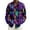 Multicolour, variant on Men's Fashion Casual Plus Size Loose Carnival Digital Print Lapel Long Sleeve Shirt Clothes